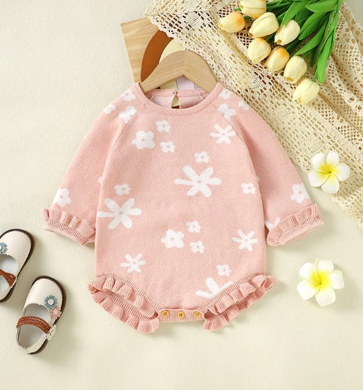 Floral Knit Romper