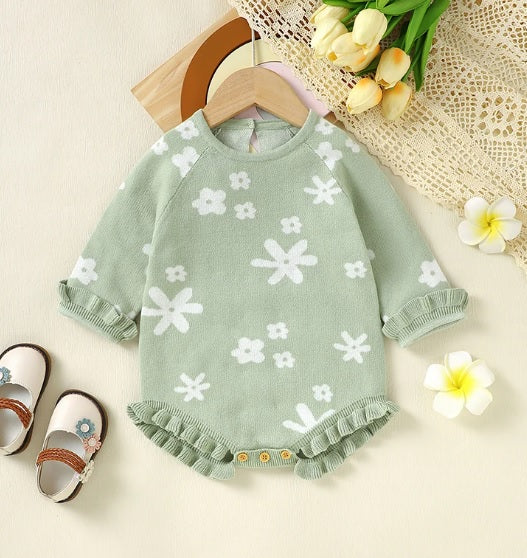 Floral Knit Romper