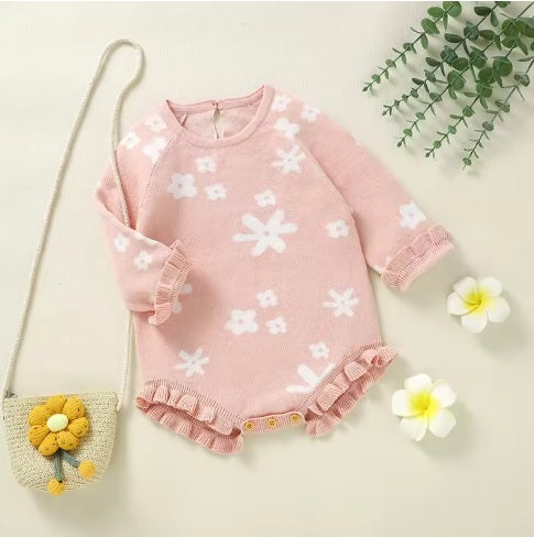 Floral Knit Romper