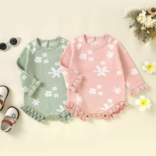 Floral Knit Romper