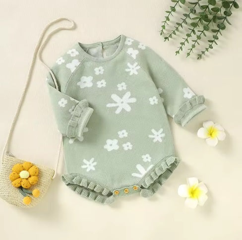 Floral Knit Romper