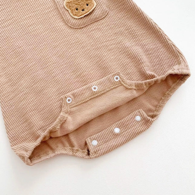 Romper Solid Color Bear