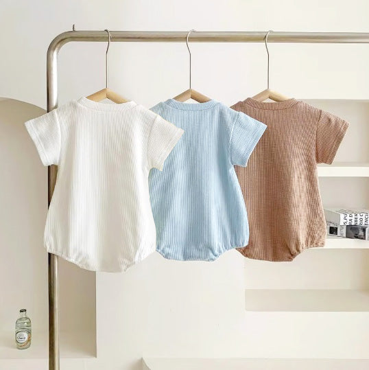 Romper Solid Color Bear