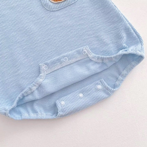 Romper Solid Color Bear