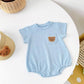 Romper Solid Color Bear