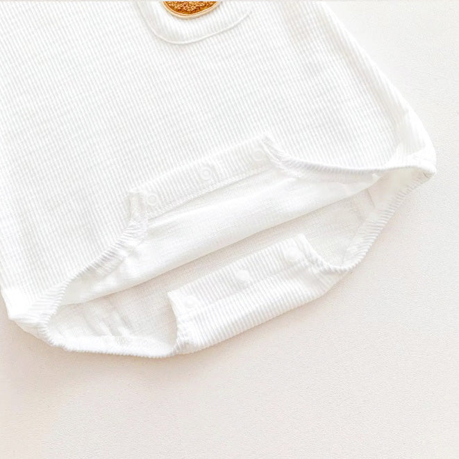 Romper Solid Color Bear