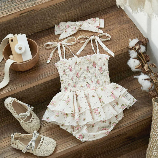 Vintage Boho Floral - Romper