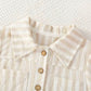 Striped linen Romper